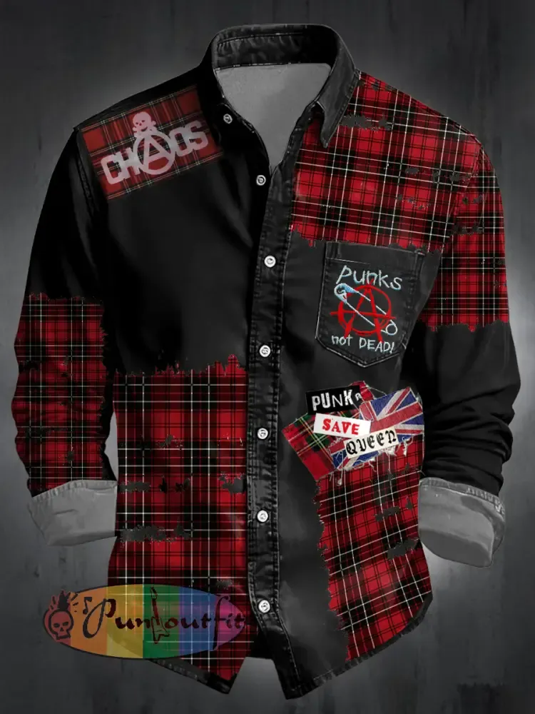 Unisex UK Punk Music Lover Printed Shirt
