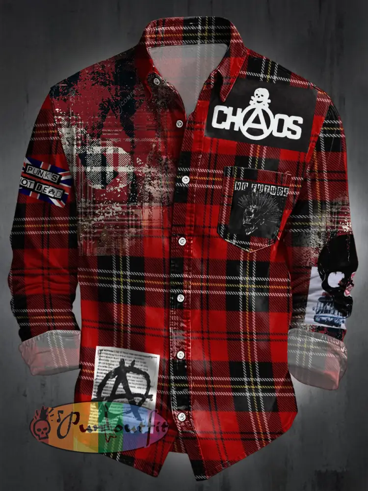 Unisex UK Punk Music Lover Printed Shirt