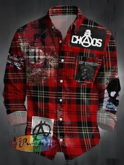 Unisex UK Punk Music Lover Printed Shirt