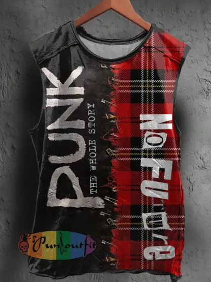 Unisex UK Punk Music Lover Printed Tank Tops