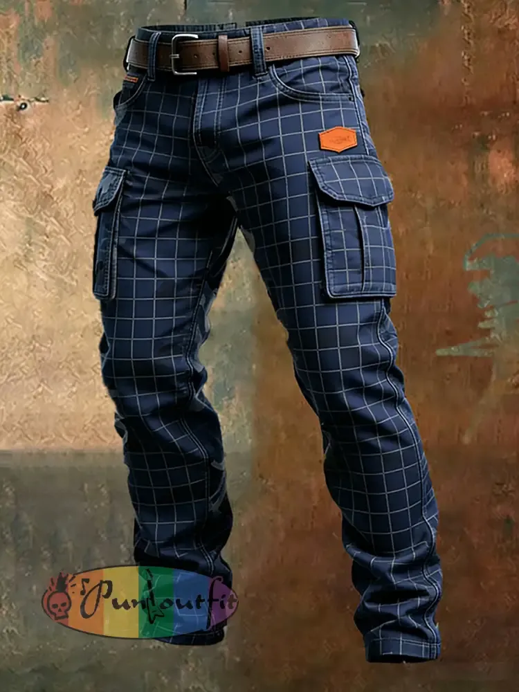 Men’s Retro Business Style Casual Work Trousers