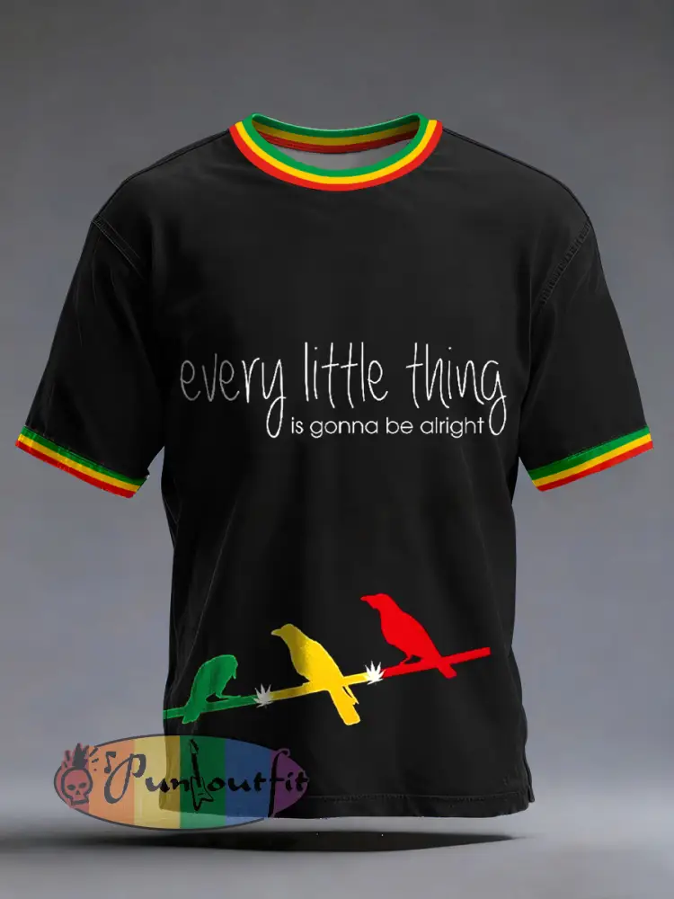 Men's Every Little Thing Is Gonna Be Alright Print T-Shirt