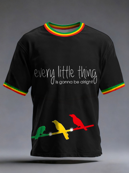 Men's Every Little Thing Is Gonna Be Alright Print T-Shirt