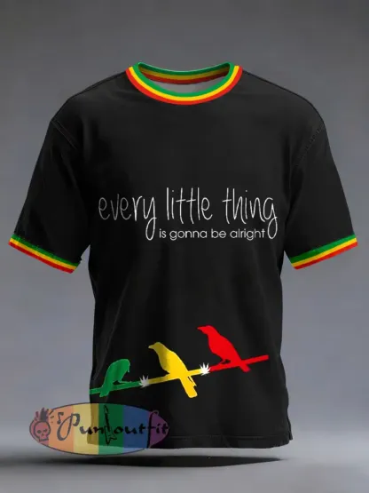 Men's Every Little Thing Is Gonna Be Alright Print T-Shirt