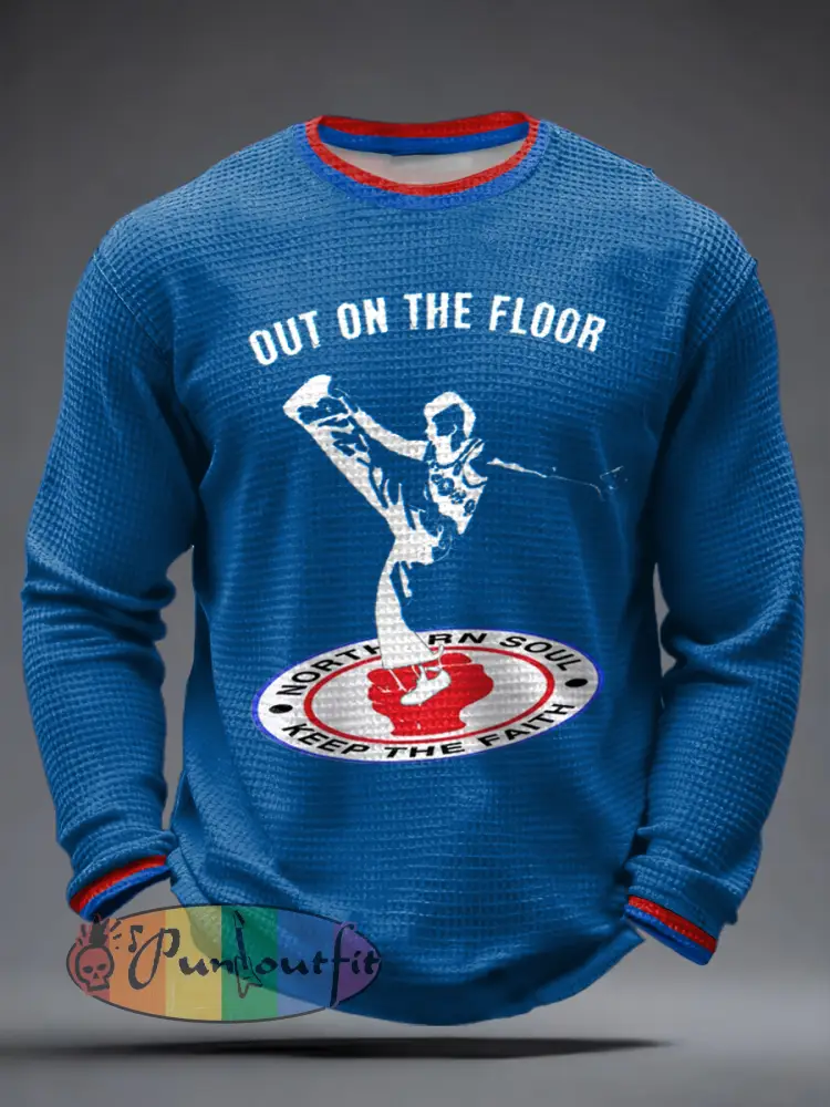 Men’s UK Music Northern Soul Lover Waffle Long Sleeve T-Shirt