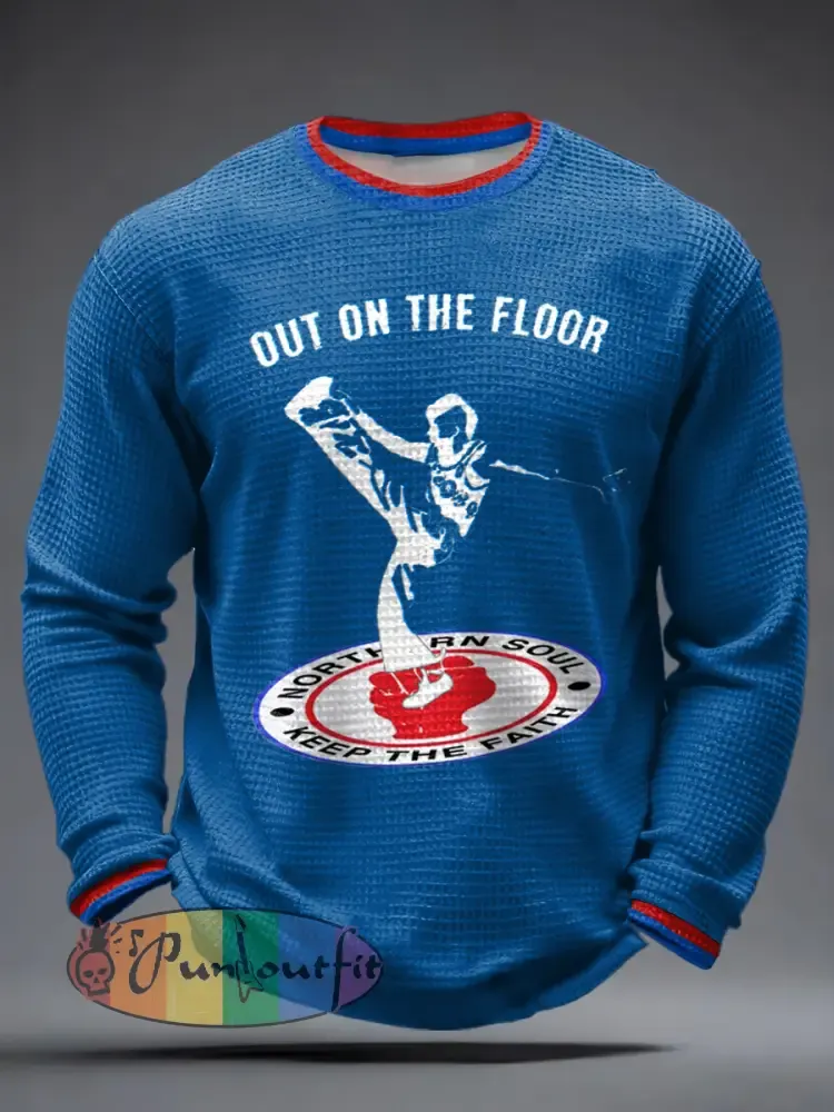 Men’s UK Music Northern Soul Lover Waffle Long Sleeve T-Shirt