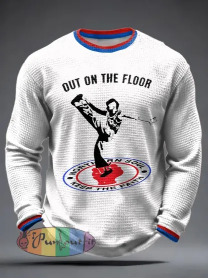 Men’s UK Music Northern Soul Lover Waffle Long Sleeve T-Shirt