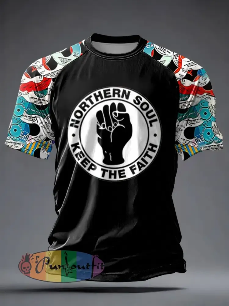 Men’s UK Music Northern Soul Lover short sleeve t-shirt
