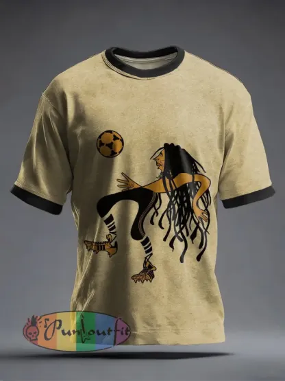 Men’s Reggae Music Inspired Print Vintage T-Shirt