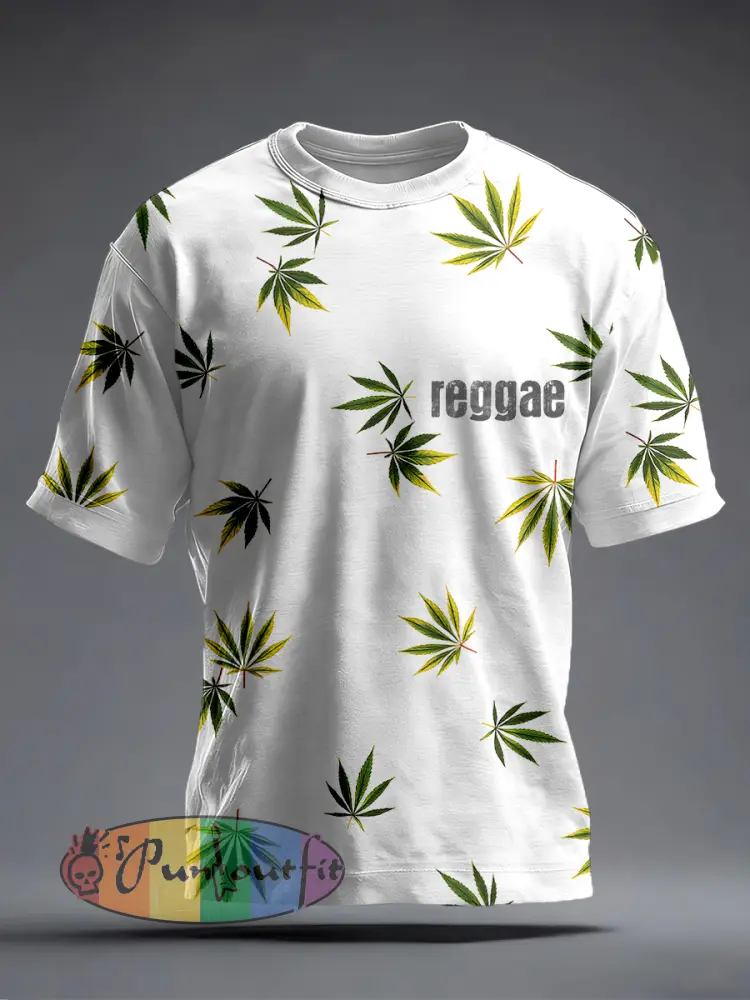 Men’s Reggae Music Inspired Print T-Shirt