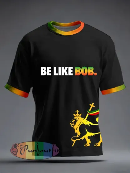 Men’s Reggae Music Inspired Print T-Shirt