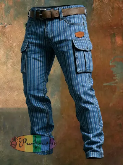 Men’s Retro Business Style Casual Work Trousers