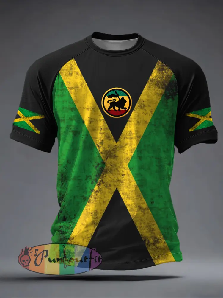 Men’s Reggae Music Inspired Print T-Shirt
