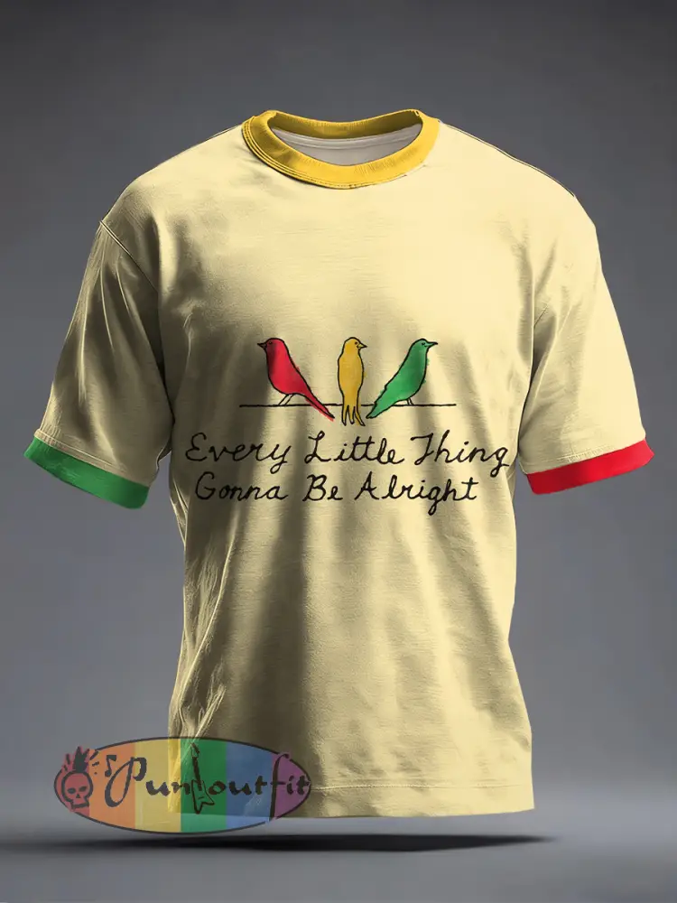 Men’s Reggae Music Inspired Print T-Shirt