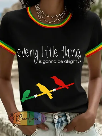 Women’s Every Little Thing Is Gonna Be Alright Print T-Shirt