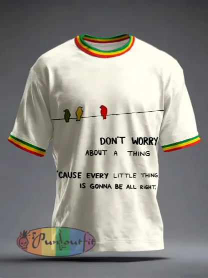 Men’s Every Little Thing Is Gonna Be Alright Print T-Shirt