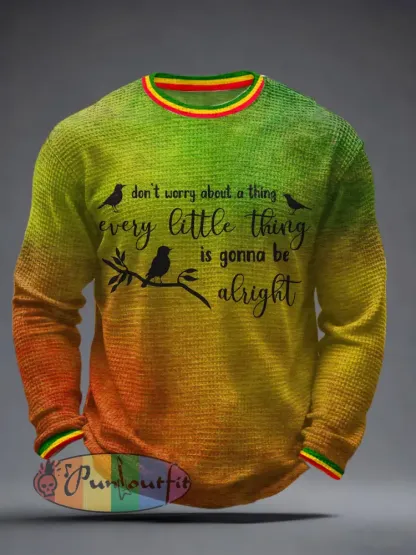 Men’s ’Every little thing is gonna be alright’ Long Sleeve T-Shirt