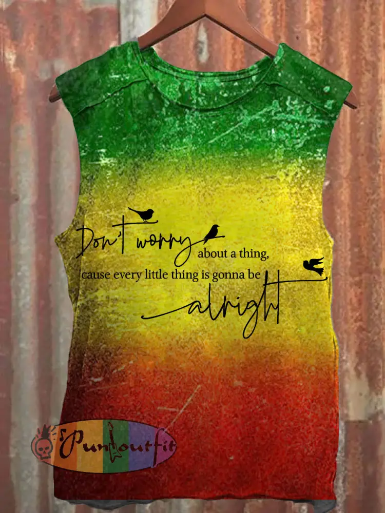 Men’s ’Every little thing is gonna be alright’ tank top