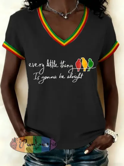 Women’s ’Every Little Thing Is Gonna Be Alright’ T-Shirt