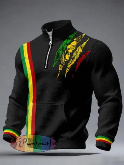 Men’s Reggae Music Waffle Sweatshirts