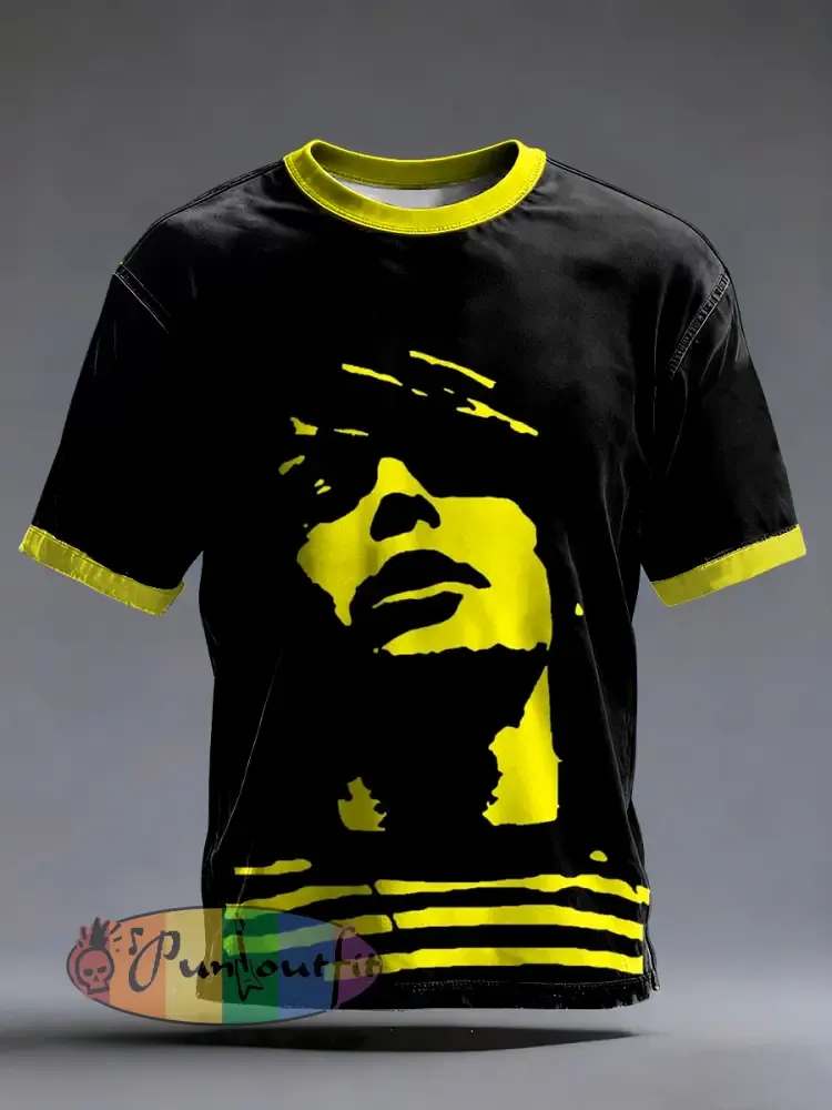 Men’s Lemon Roses Music Lover Printed short sleeves t-shirt