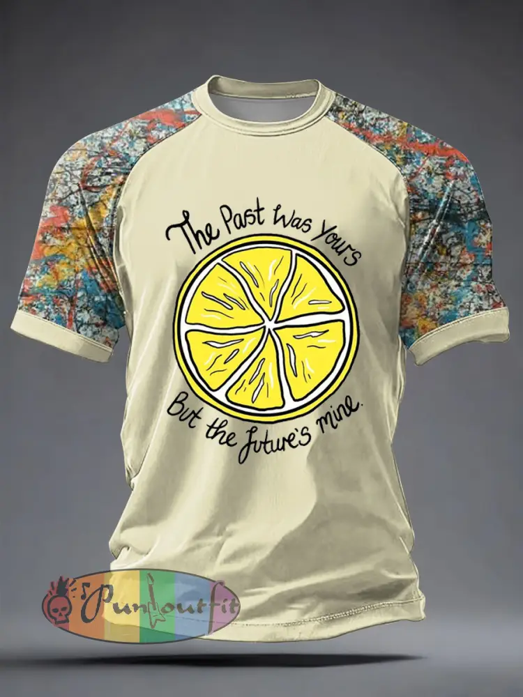 Men’s Lemon Roses Music Lover Printed short sleeve t-shirt