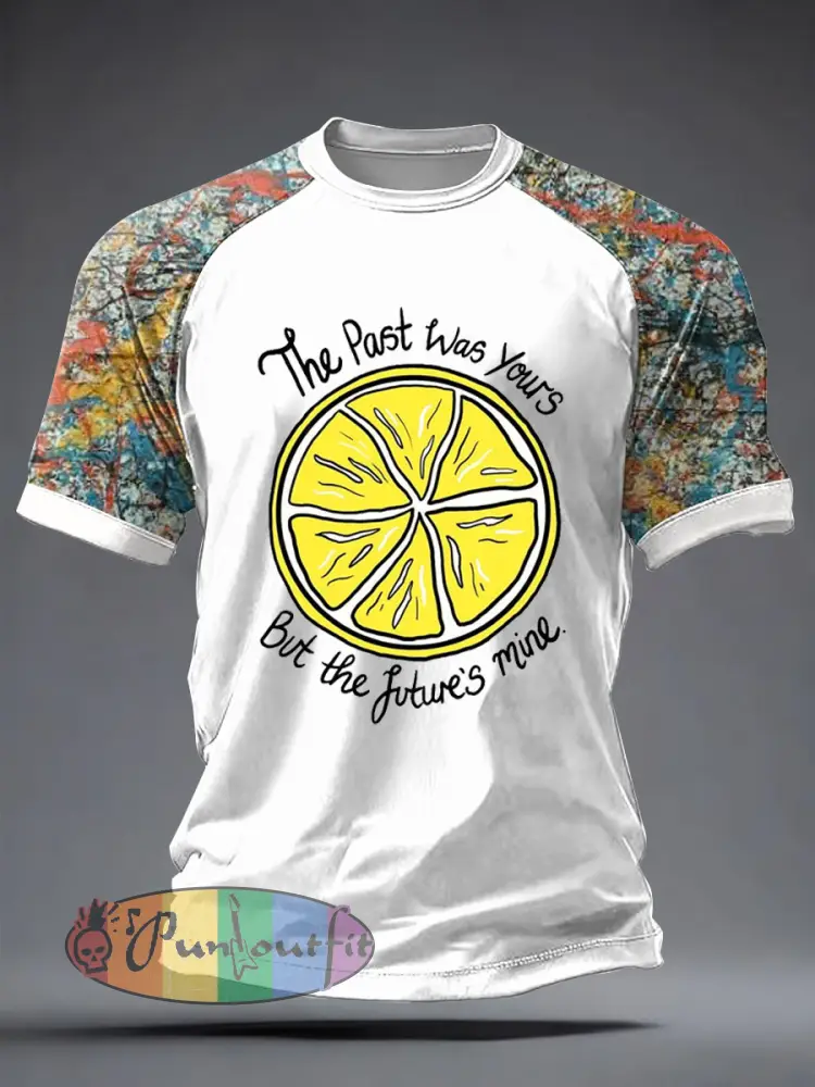 Men’s Lemon Roses Music Lover Printed short sleeve t-shirt