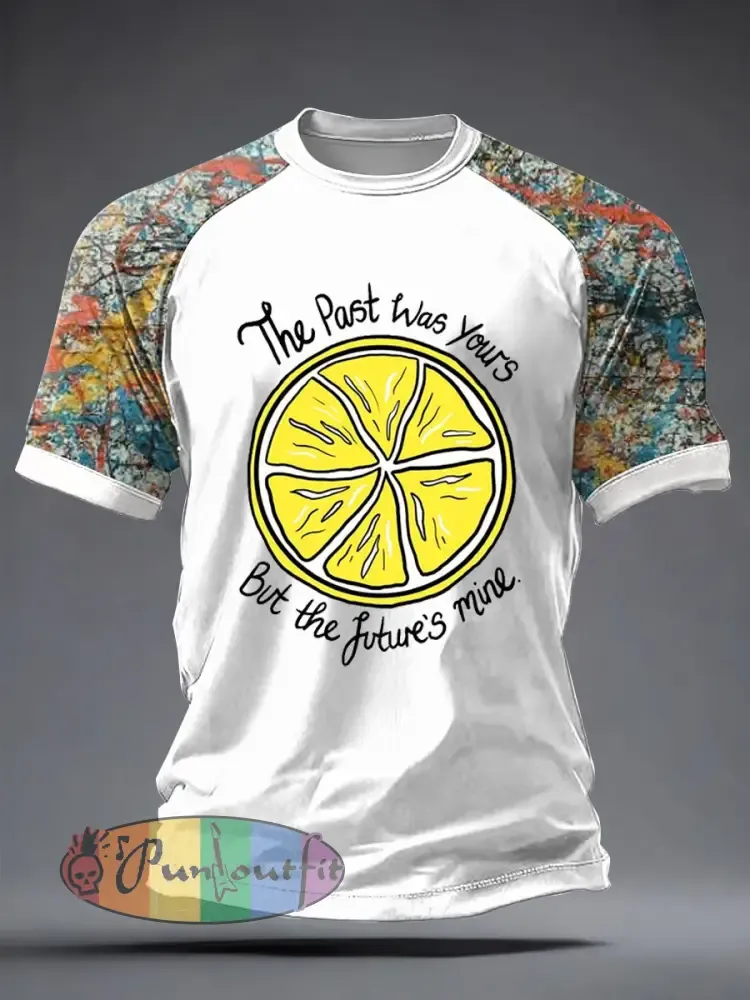 Men’s Lemon Roses Music Lover Printed short sleeve t-shirt