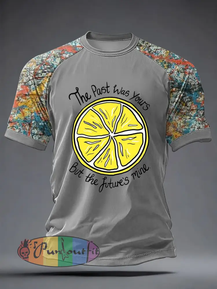Men’s Lemon Roses Music Lover Printed short sleeve t-shirt