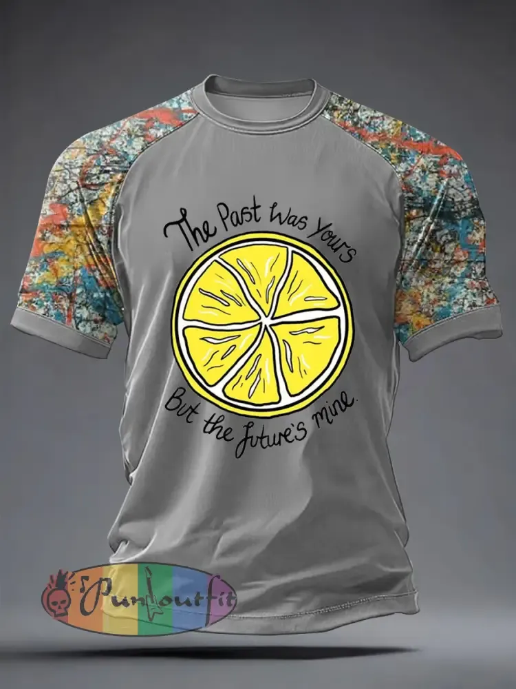 Men’s Lemon Roses Music Lover Printed short sleeve t-shirt