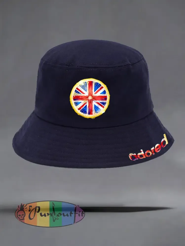 Unisex Lemon Roses Music Lover Printed Hat
