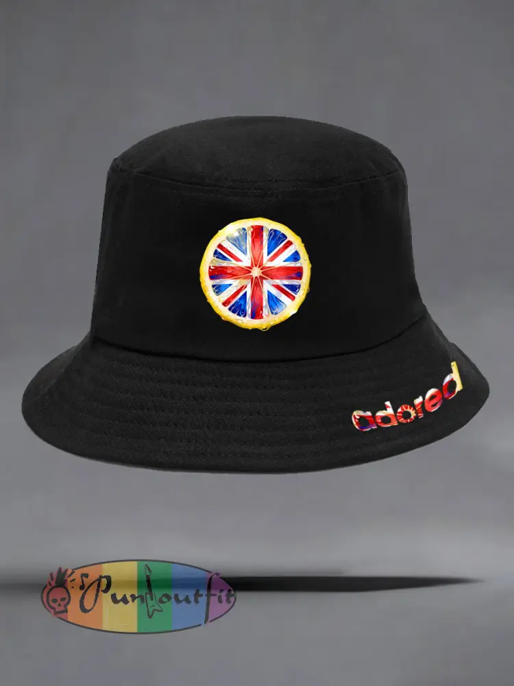 Unisex Lemon Roses Music Lover Printed Hat