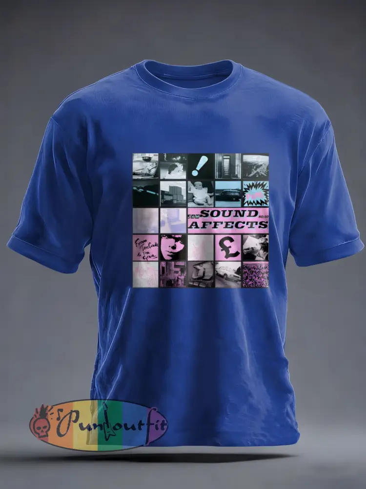 Men’s UK Mods Music Lover imitation cotton short-sleeved T-shirt