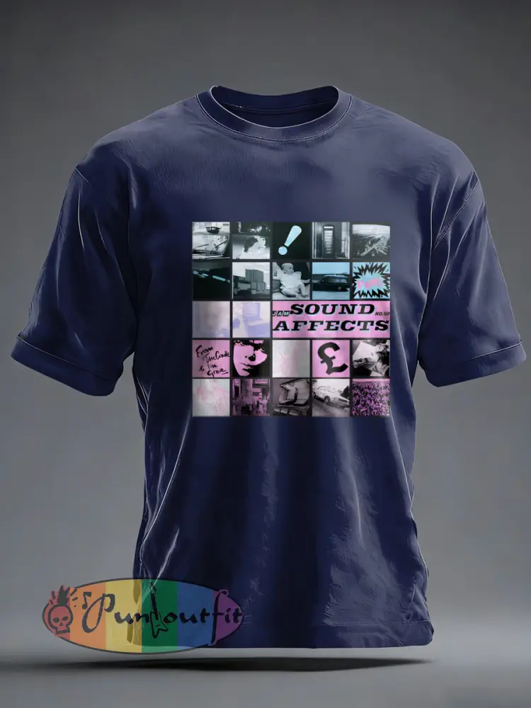Men’s UK Mods Music Lover imitation cotton short-sleeved T-shirt
