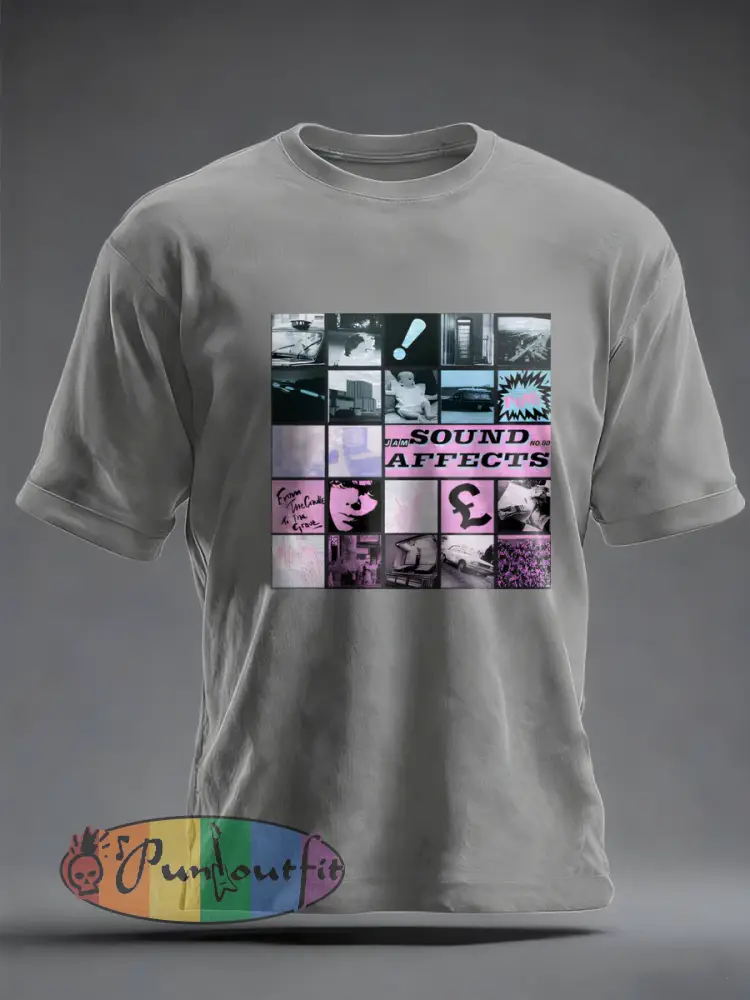 Men’s UK Mods Music Lover imitation cotton short-sleeved T-shirt