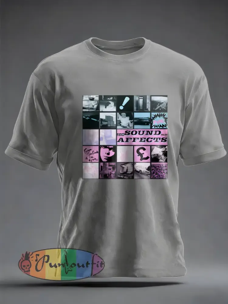 Men’s UK Mods Music Lover imitation cotton short-sleeved T-shirt
