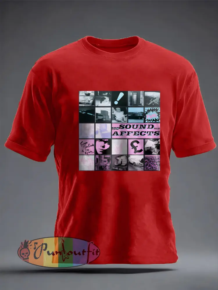 Men’s UK Mods Music Lover imitation cotton short-sleeved T-shirt