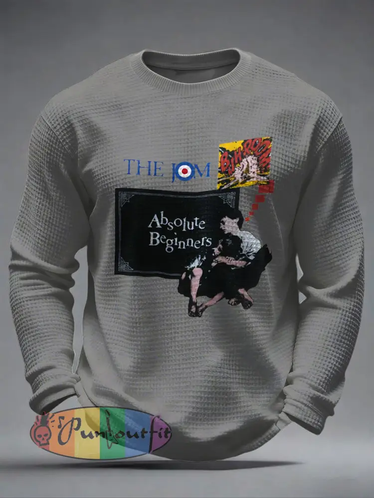Men’s UK Mods Music Lover Waffle Long Sleeve T-Shirt