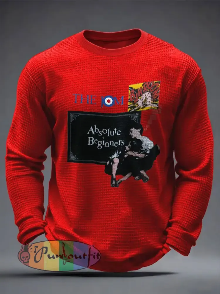 Men’s UK Mods Music Lover Waffle Long Sleeve T-Shirt