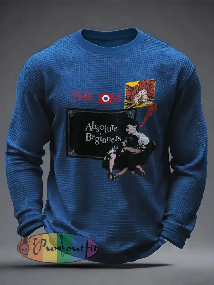 Men’s UK Mods Music Lover Waffle Long Sleeve T-Shirt