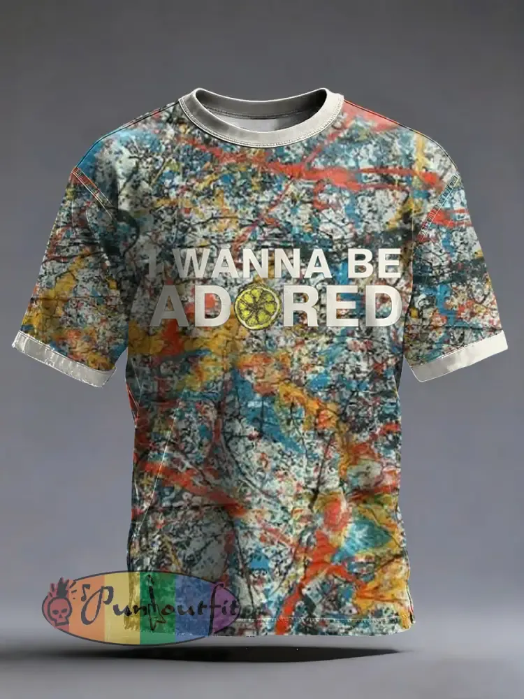 Men’s Lemon Roses Music Lover Printed short sleeves t-shirt