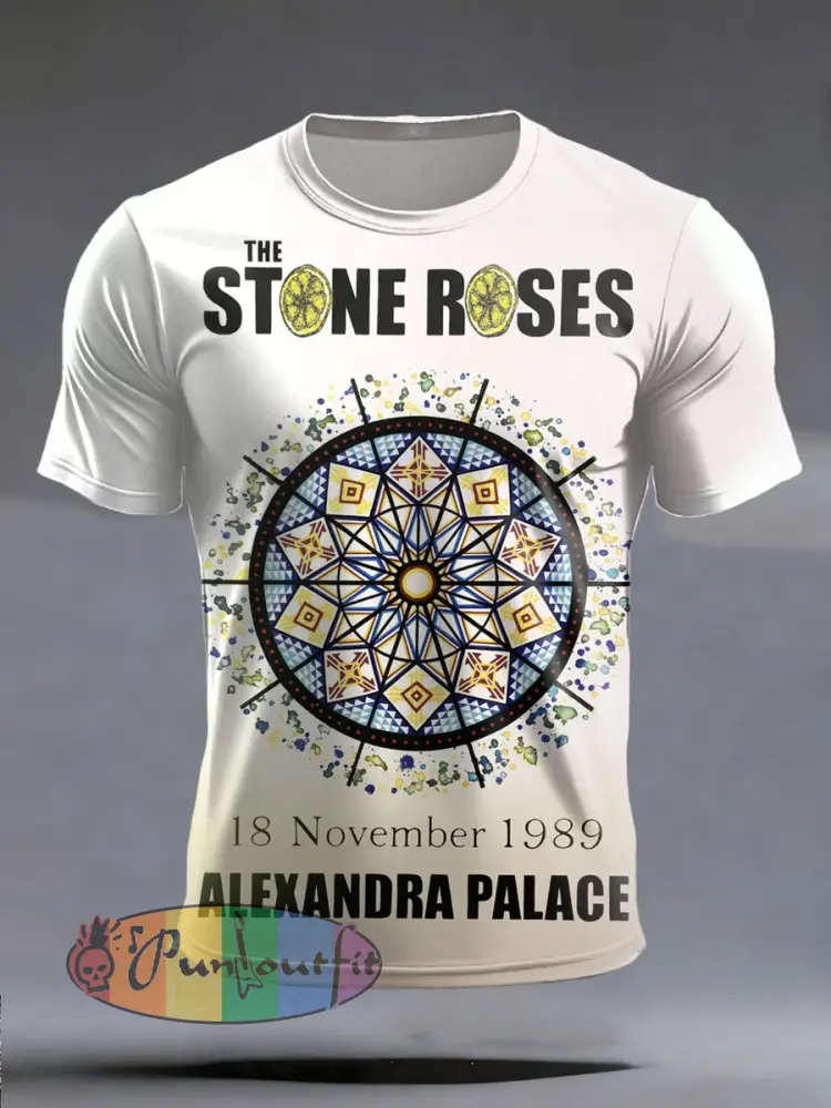 Men’s Lemon Roses Music Lover Printed short sleeves t-shirt