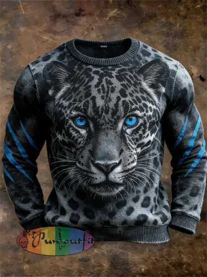 Men’s Cheetah Imitation Sweater