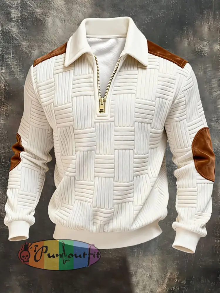 Men’s Retro Zip-Up Sweatshirt