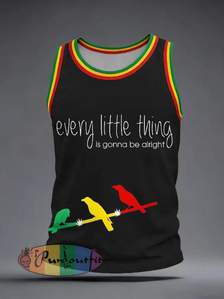 Men’s Reggae Music Inspired Print Tank Top