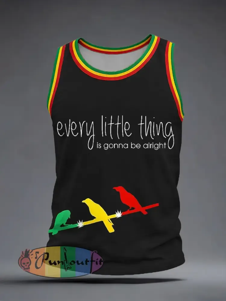 Men’s Reggae Music Inspired Print Tank Top