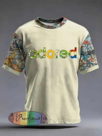 Men’s Lemon Roses Music Lover Printed short sleeves t-shirt