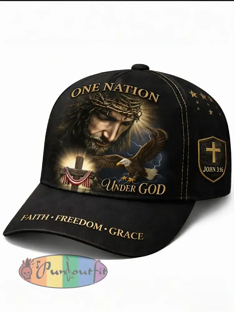 One Nation Faith Unisex Hats - As picture · ONE