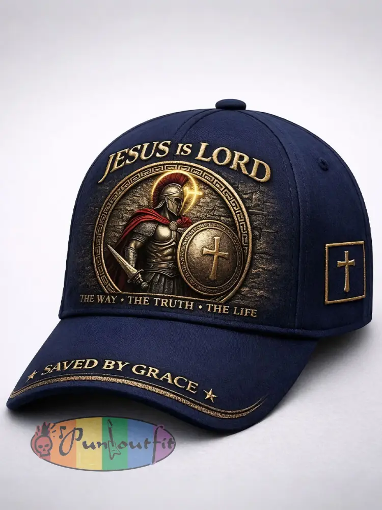 Jesus is Lord unisex hats - Navy Blue · ONE