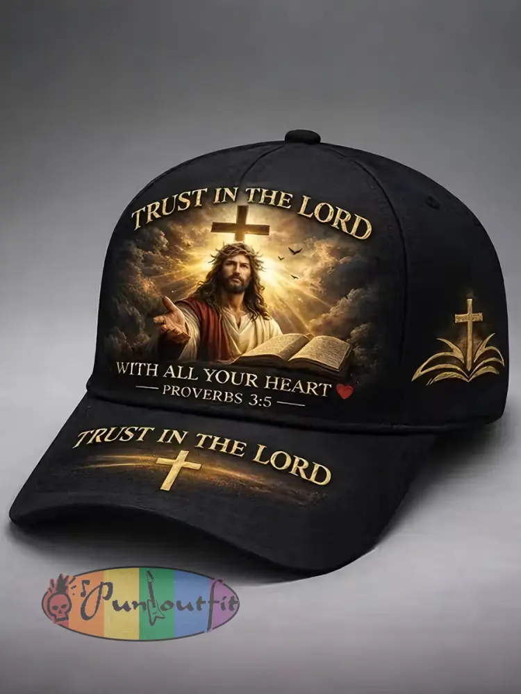 Trust in the Lord unisex hats - Black · ONE